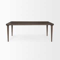 Suvan Mid-Dark Brown 72"W Rectangular Dining Table - Ornate Home