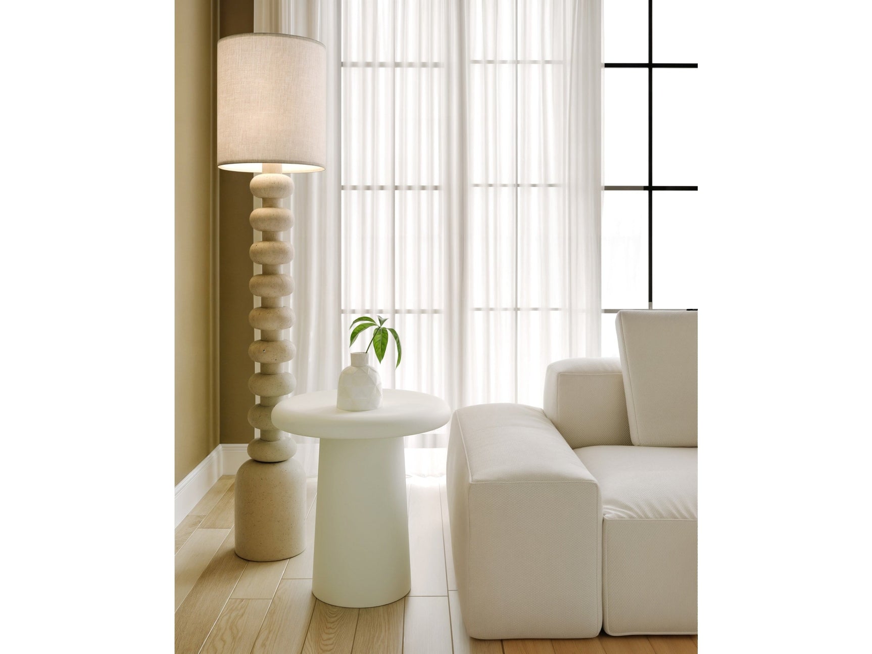 Sven Rice Wooden End Table - Ornate Home