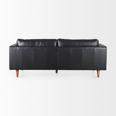 Svend Black Leather Sofa - Ornate Home