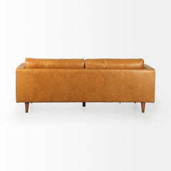 Svend Tan Leather Sofa - Ornate Home