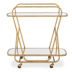 Swain Brass Serving Cart - Ornate Home