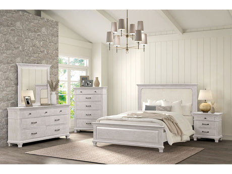 Swanley Weathered Gray Queen 5 Piece Bedroom Set w/2 Nightstands - Ornate Home