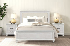 Swanley Weathered Gray Queen 5 Piece Bedroom Set w/2 Nightstands - Ornate Home