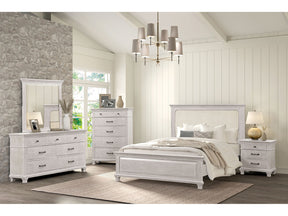 Swanley Weathered Gray Queen 5 Piece Bedroom Set w/Chest - Ornate Home