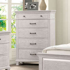 Swanley Weathered Gray Queen 5 Piece Bedroom Set w/Chest - Ornate Home