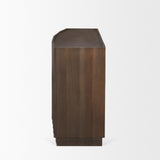 Swanson Dark Brown Wooden Scalloped Sideboard