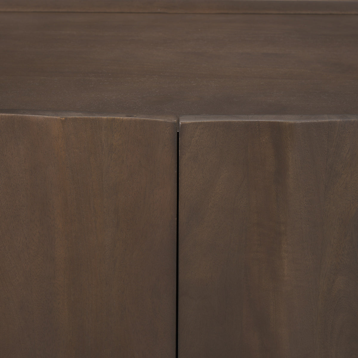 Swanson Dark Brown Wooden Scalloped Sideboard
