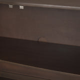 Swanson Dark Brown Wooden Scalloped Sideboard