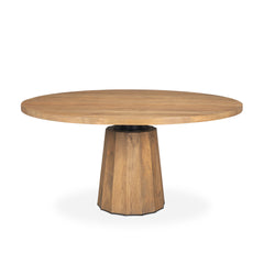 Swanson Light Brown 60" Round Pedestal Dining Table