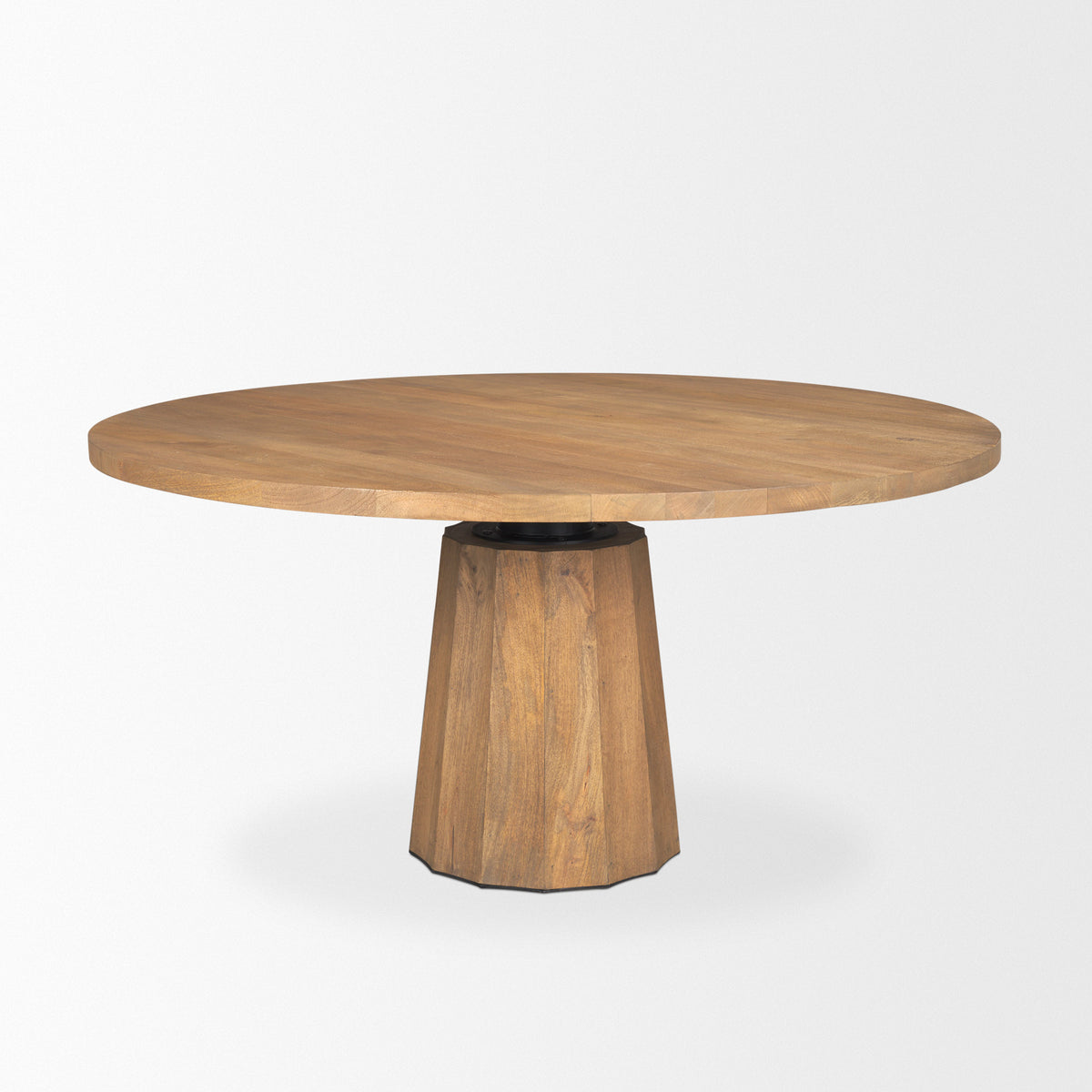 Swanson Light Brown 60" Round Pedestal Dining Table