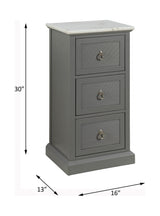 Swart White/Gray Cabinet - Ornate Home