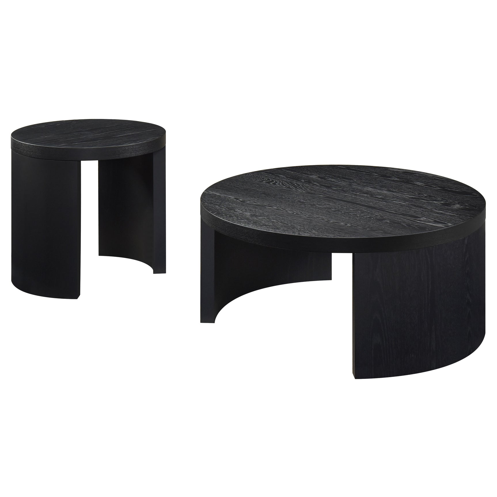 Sweeney Black 2-piece Coffee and End Occasional Table Set - Ornate Home