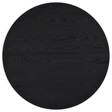 Sweeney Black 2-piece Round Wood Occasional Nesting Table Set - Ornate Home