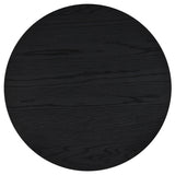 Sweeney Black 24-inch Round Wood Occasional Side End Table - Ornate Home
