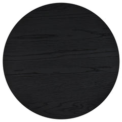 Sweeney Black 24-inch Round Wood Occasional Side End Table - Ornate Home