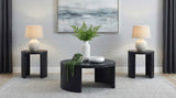 Sweeney Black 3-piece Coffee and End Occasional Table Set - Ornate Home