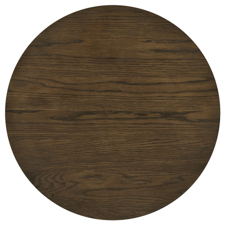 Sweeney Dark Walnut 24-inch Round Wood Occasional Side End Table - Ornate Home