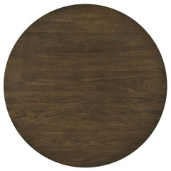 Sweeney Dark Walnut 39-inch Round Wood Occasional Cocktail Coffee Table - Ornate Home