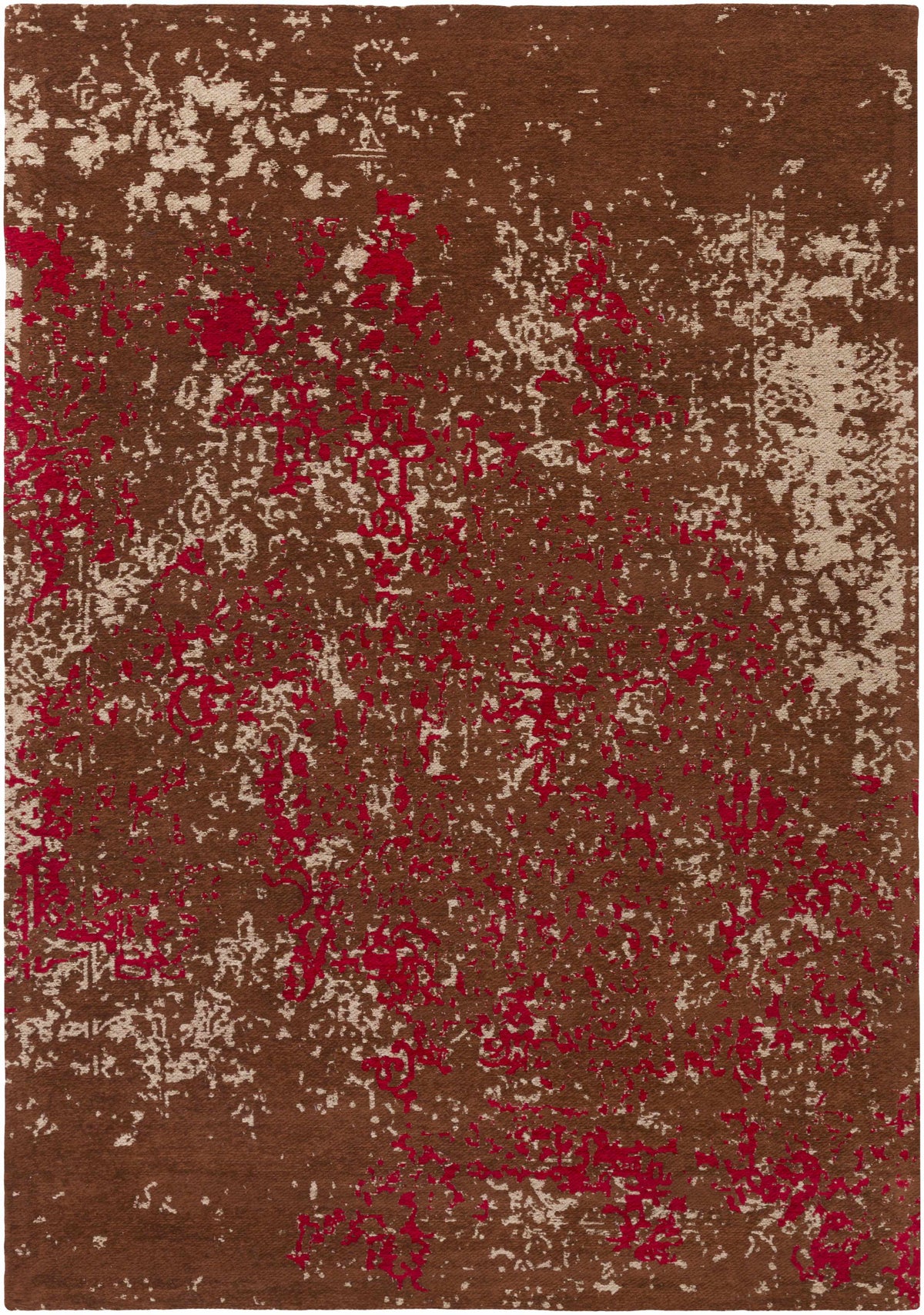 Sweeny Rust/Red Abstract Area Rug - Clearance - Ornate Home