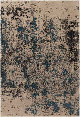 Sweeny Teal Abstract Area Rug - Clearance - Ornate Home