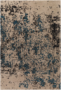 Sweeny Teal Abstract Area Rug - Clearance - Ornate Home