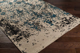 Sweeny Teal Abstract Area Rug - Clearance - Ornate Home