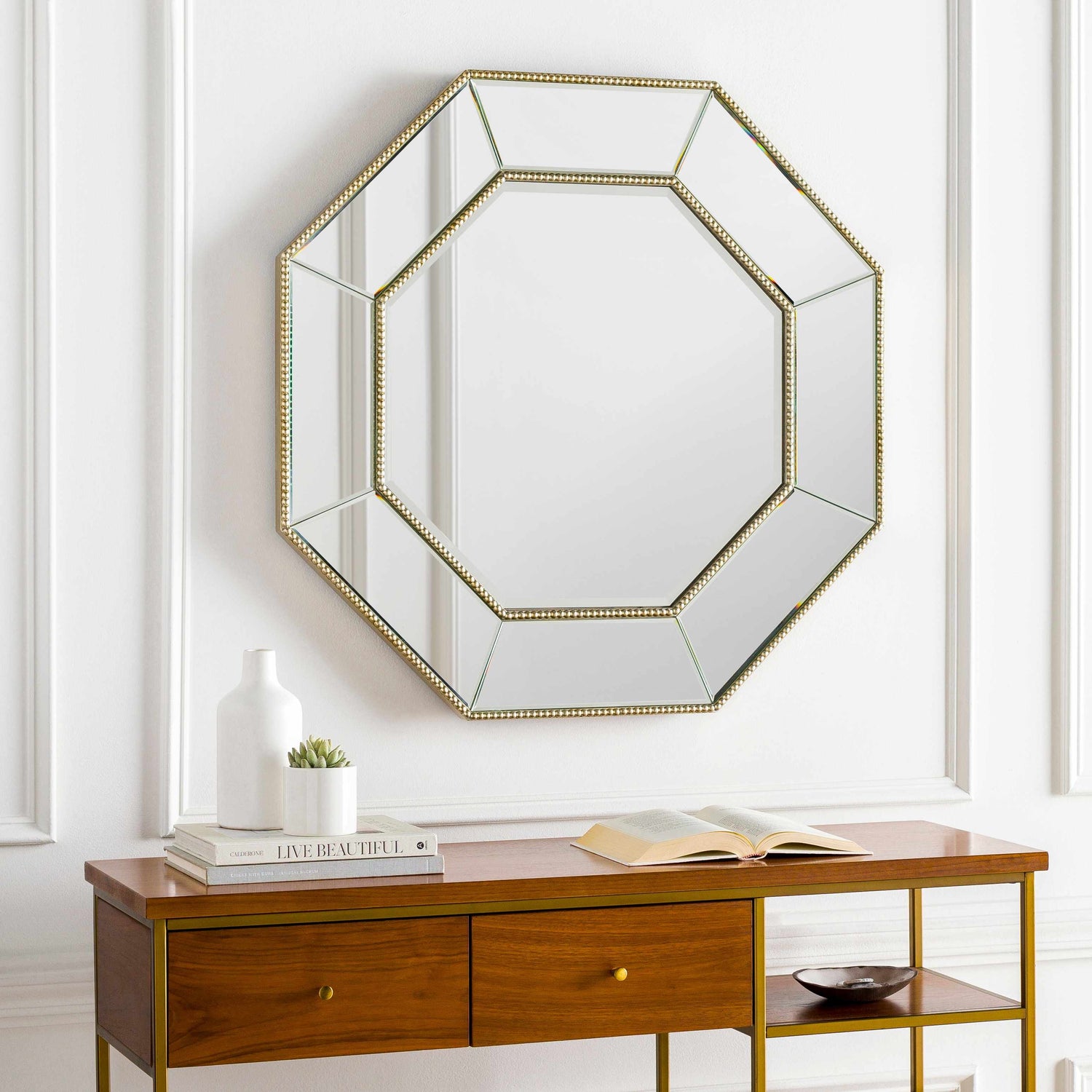 Swellendam Gold Octagonal Mirror - Ornate Home