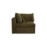 Swift Dark Green Corner Chair - Ornate Home