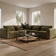 Swift Dark Green Corner Chair - Ornate Home