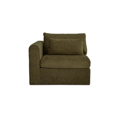 Swift Dark Green Left Arm Facing Chair - Ornate Home
