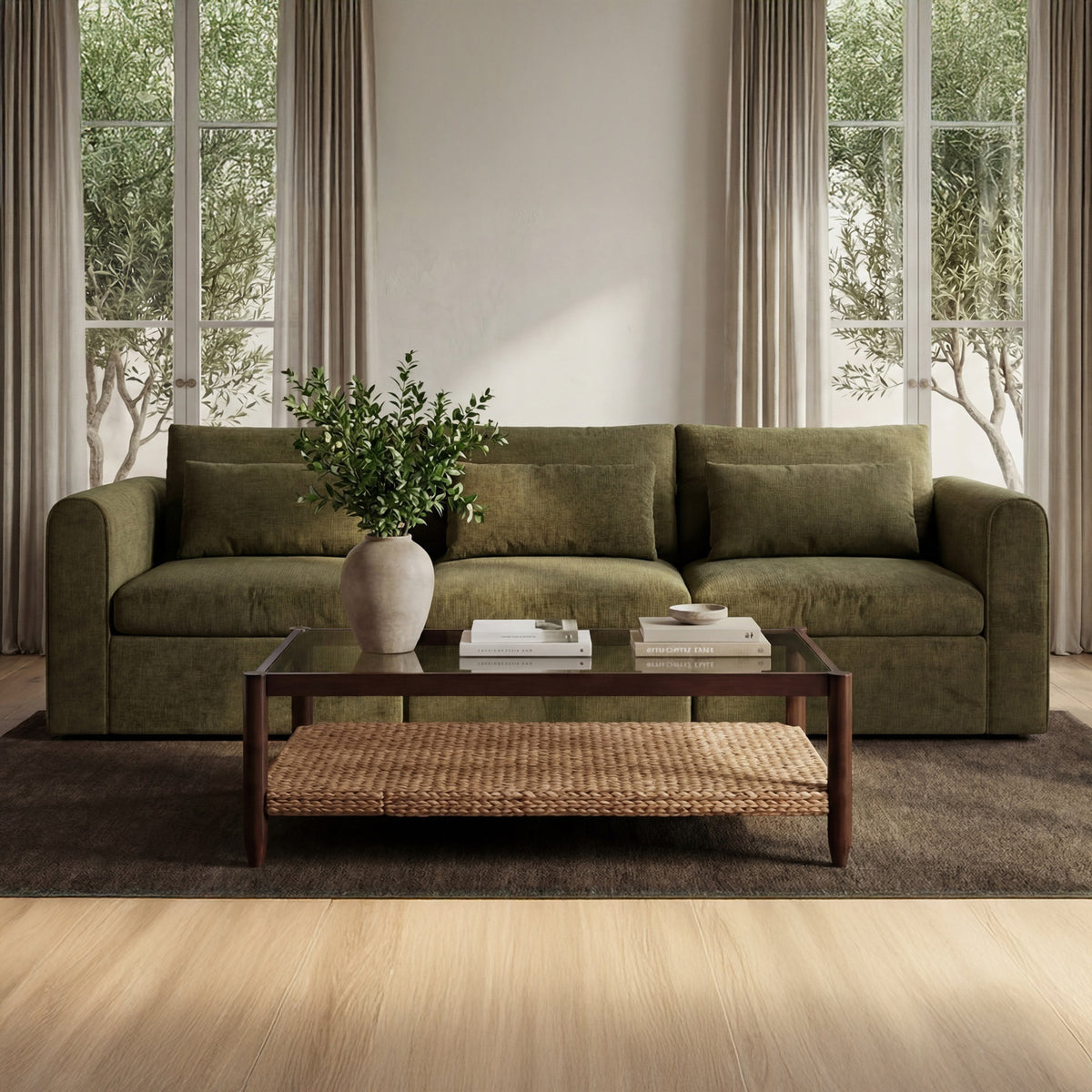 Swift Dark Green Modular Sofa - Ornate Home