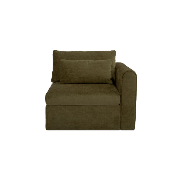 Swift Dark Green Right Arm Facing Chair - Ornate Home