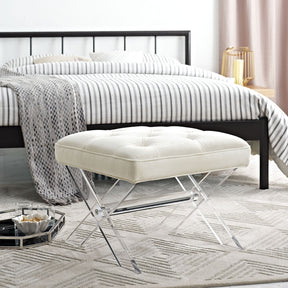 Swift Ivory Bench - Ornate Home