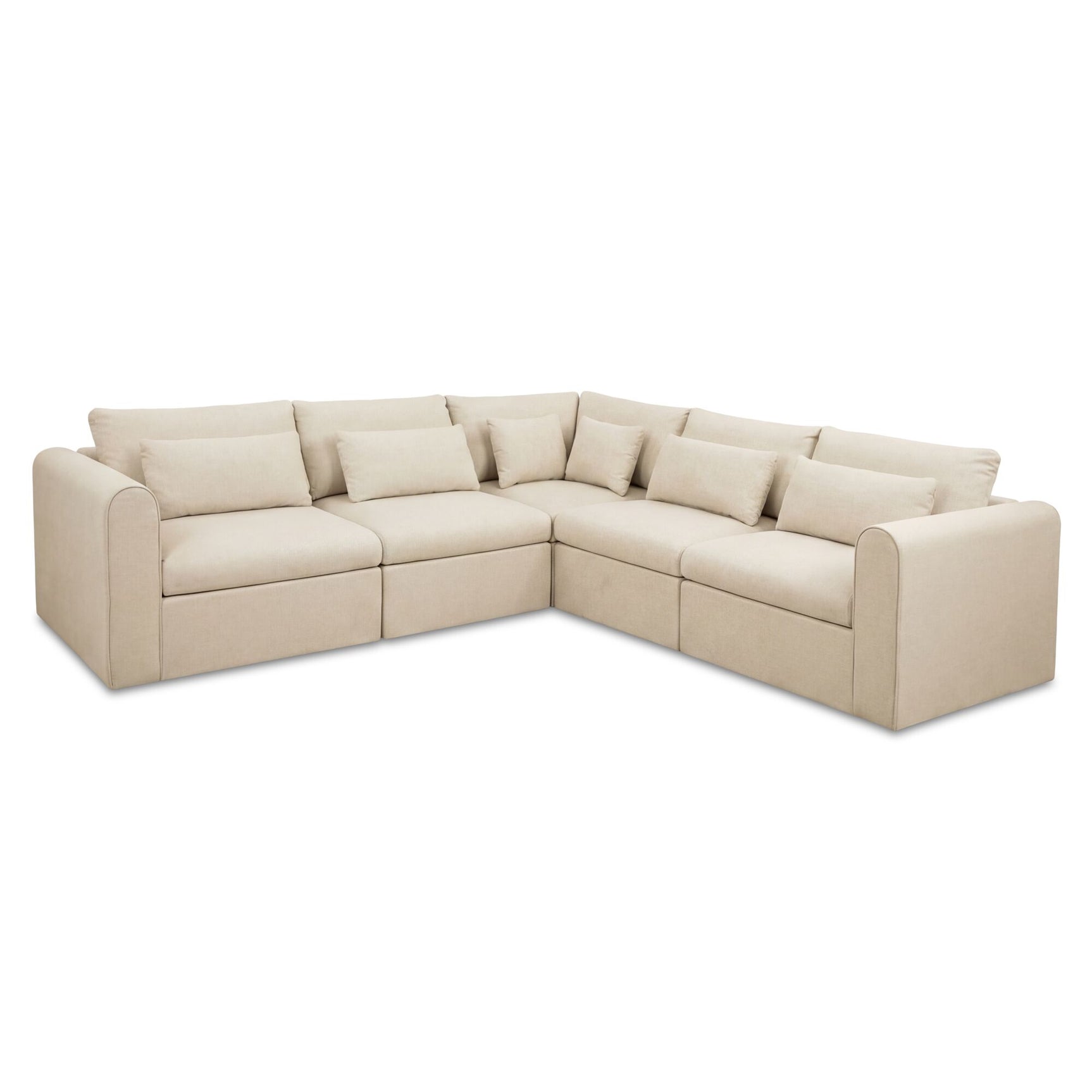 Swift Light Beige Classic L Modular Sectional - Ornate Home