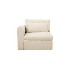 Swift Light Beige Left Arm Facing Chair - Ornate Home