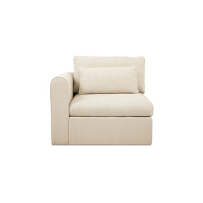 Swift Light Beige Left Arm Facing Chair - Ornate Home
