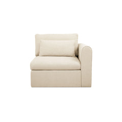 Swift Light Beige Right Arm Facing Chair - Ornate Home