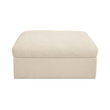 Swift Light Beige Storage Ottoman - Ornate Home