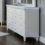 Swindon Pearl White 4 Pc Queen Bedroom Set - Ornate Home
