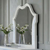 Swindon Pearl White 4 Pc Queen Bedroom Set - Ornate Home