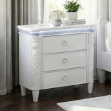 Swindon Pearl White 4 Pc Queen Bedroom Set - Ornate Home