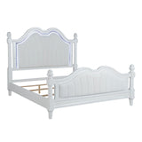 Swindon Pearl White E.King Bed - Ornate Home