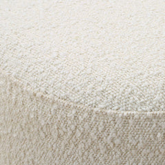 Swirls Poplar Ivory Ottoman - Ornate Home