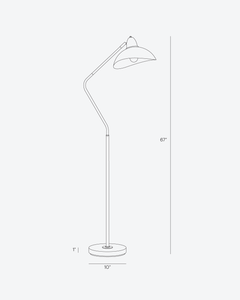 Swoop Floor Lamp - Ornate Home