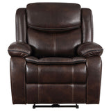 Sycamore Dark Brown Power Recliner - Ornate Home