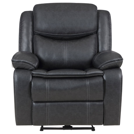 Sycamore Dark Grey Power Recliner - Ornate Home