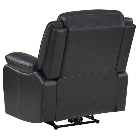 Sycamore Dark Grey Power Recliner - Ornate Home