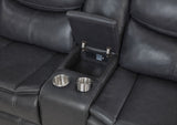 Sycamore Dark Grey Power Reclining Sectional Sofa - Ornate Home