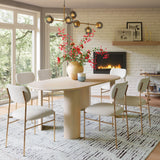 Sydhavnen Cream & Gold Dining Chair - Ornate Home