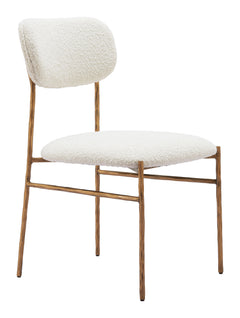 Sydhavnen Cream & Gold Dining Chair - Ornate Home